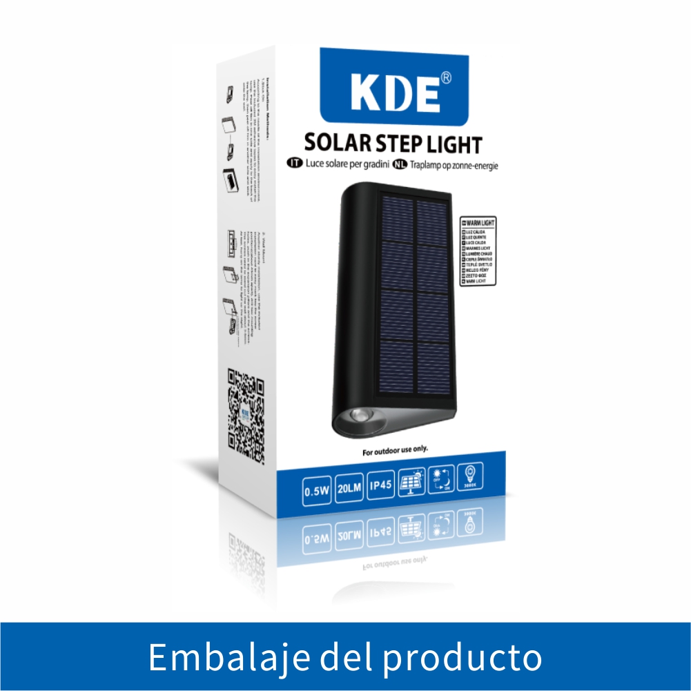 Luz solar para escalones