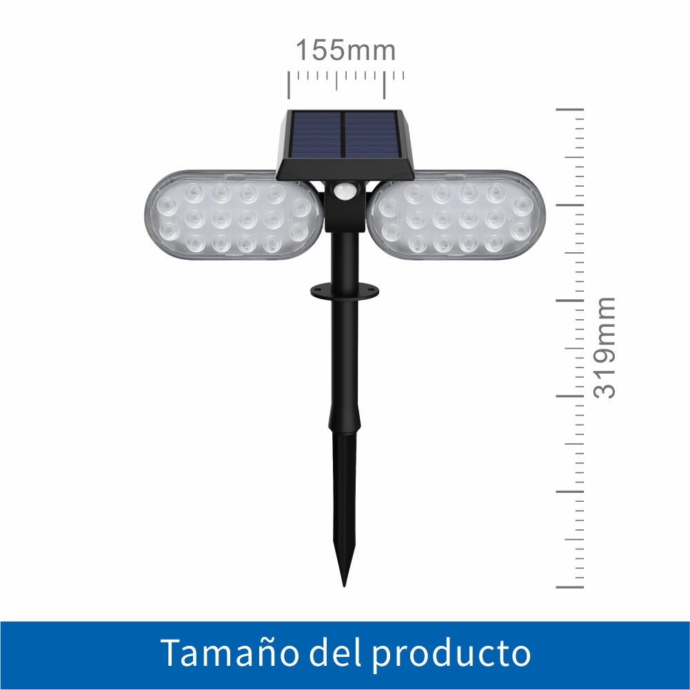 LUZ SOLAR PARA JARDÍN