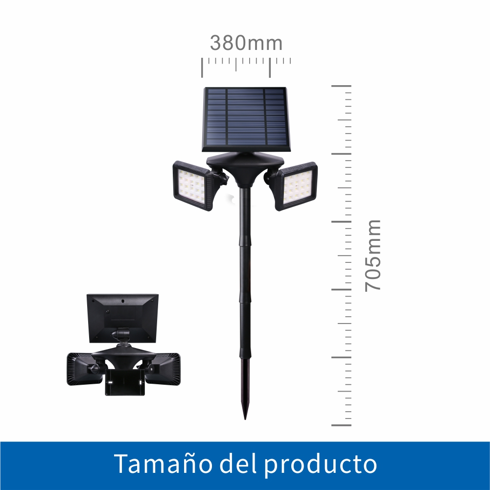 LUZ SOLAR PARA JARDÍN