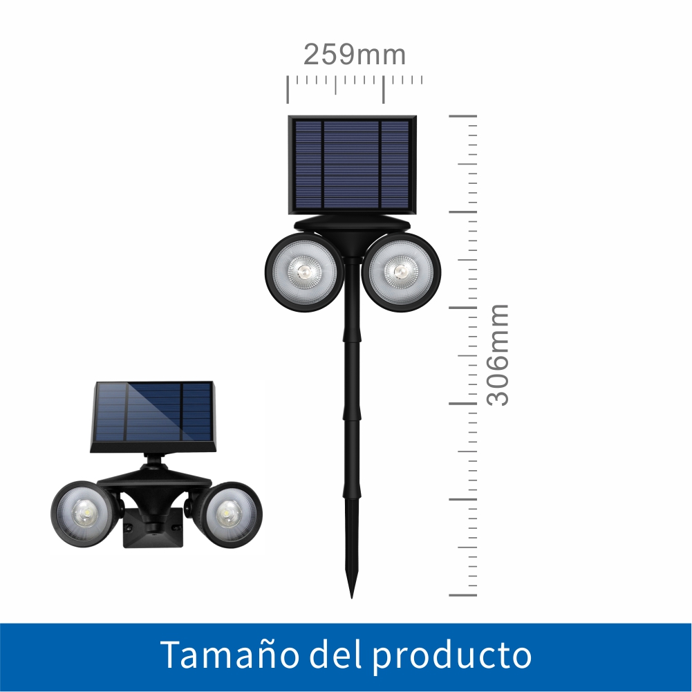 LUZ SOLAR PARA JARDÍN